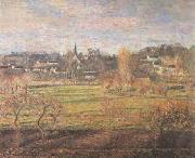 February Sunrise Bagincourt, Camille Pissarro